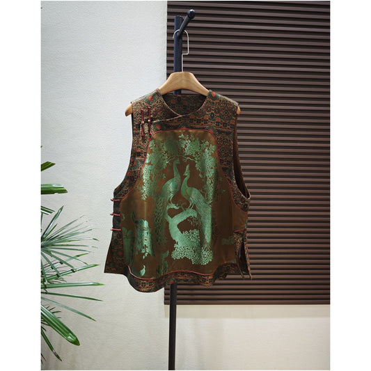 ASAYA5701 – Imperial Crane Heritage Vest 🦚🍃