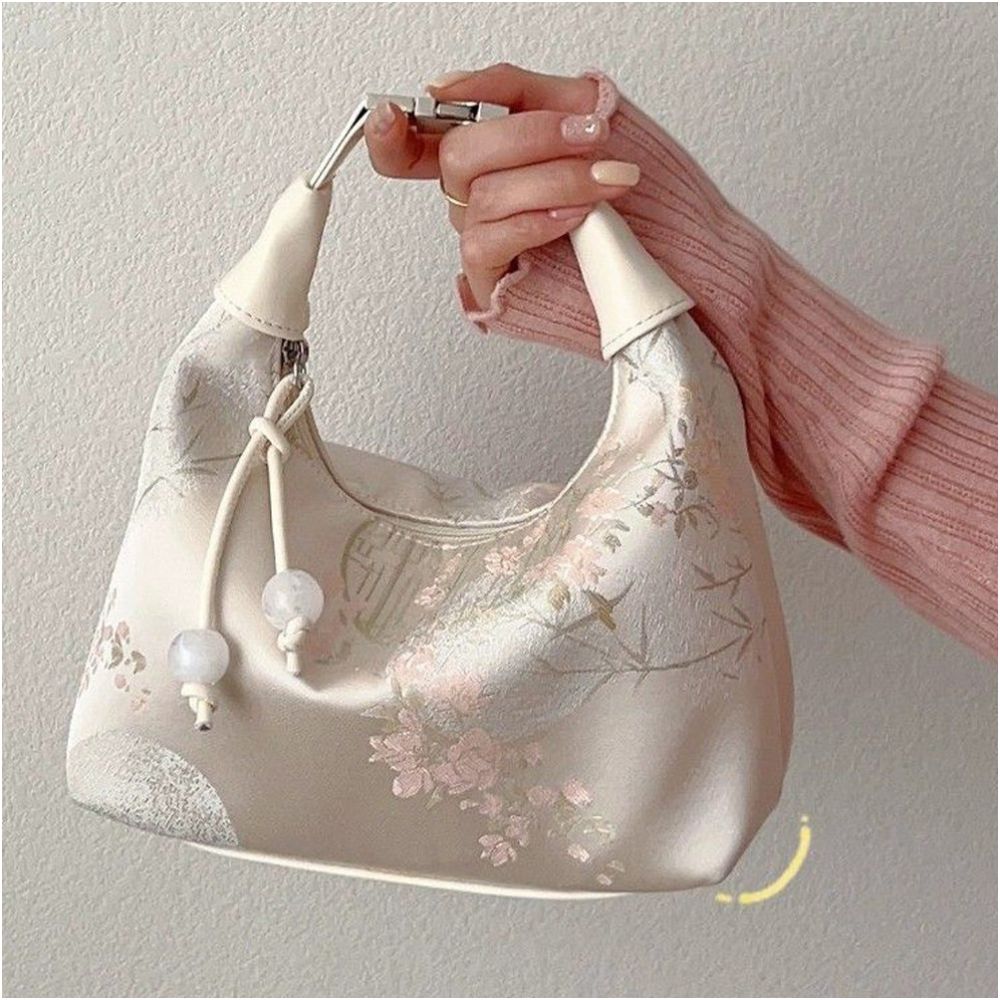 Chinese style silk embroidery cheongsam bag for women 2025 new style summer crossbody dumpling bag ancient style new Chinese style handbag image 0