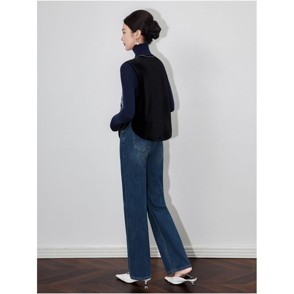 HSSNFZ New Chinese Velvet Splicing Vest Baoxiang Jacquard High Quality Chinese Style Coat Short Top New Women s Style image 2