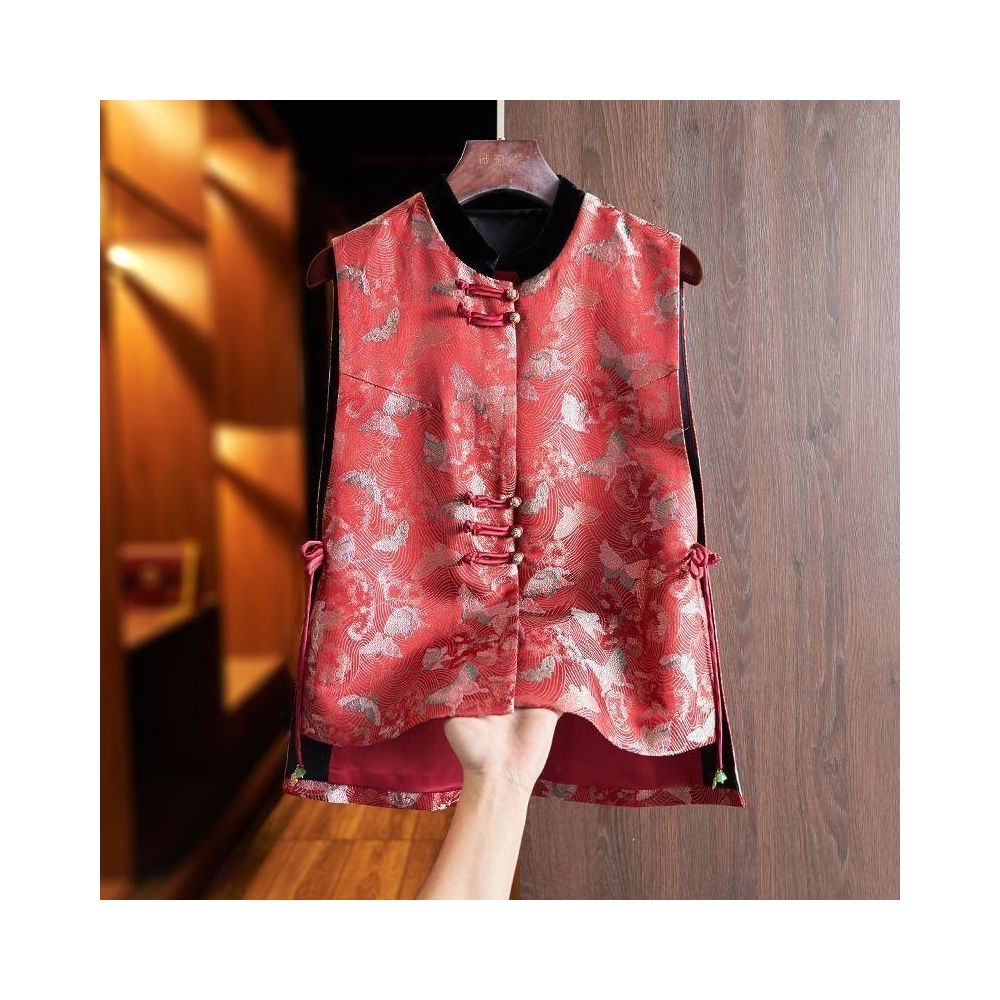 ASAYA5729 – Crimson Heritage Vest 🌹🧧