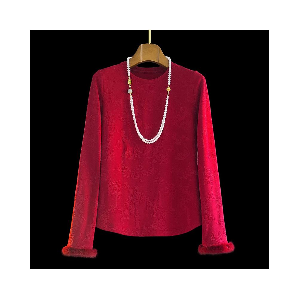 ASAYA5745 – Crimson Heritage Vest Set ❤️✨