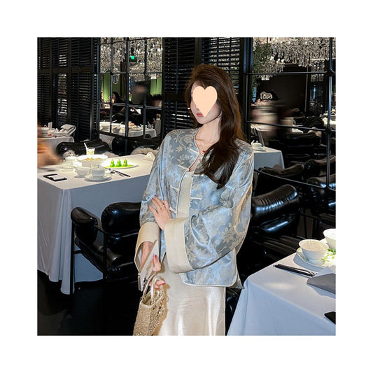 ASAYA5770 – Celeste Jacquard Oriental Jacket 🤍💎