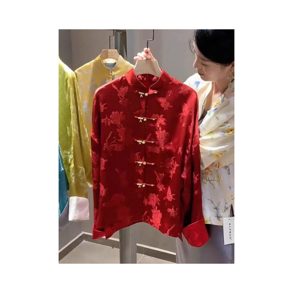 1867 people have added this to their favorites Spring and Autumn 2025 New Style New Chinese Style Niche High End Jacquard Button image 1