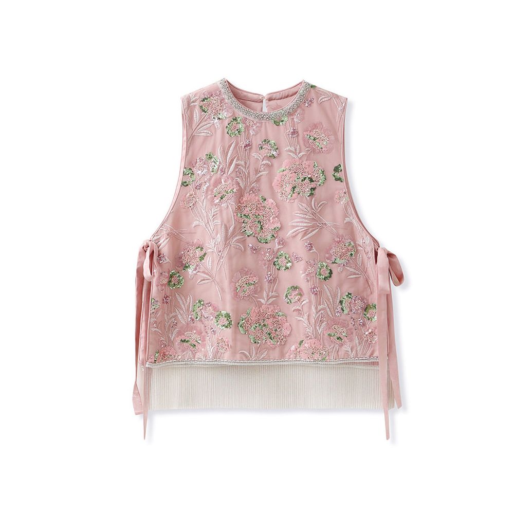 New Chinese style heavy embroidery top for women autumn and summer elegant and high end round neck plus size loose sleeveless outerwear vest image 5