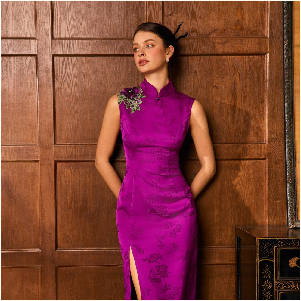 ASAYA5786 – Rose Royale Cheongsam Dress 🌹✨