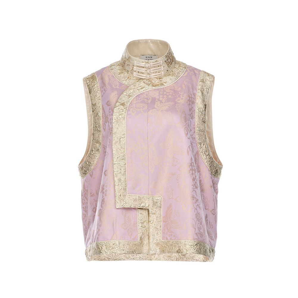 ASAYA5797 – Floral Brocade Elegance Vest 🌸✨