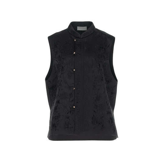 ASAYA5799 – Floral Brocade Vest 🌸✨