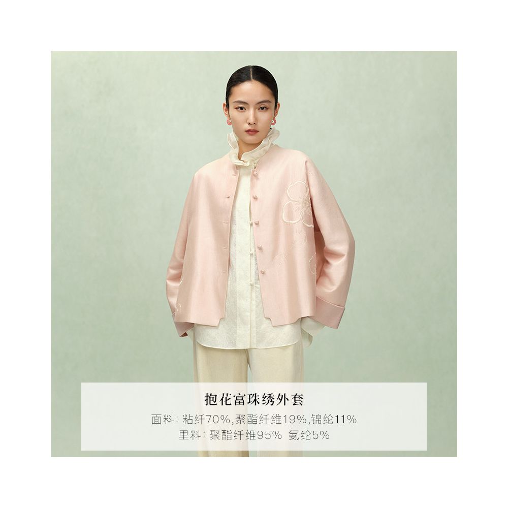 ASAYA5813 – Reversible Oriental Jacquard Jacket 🌸🖤