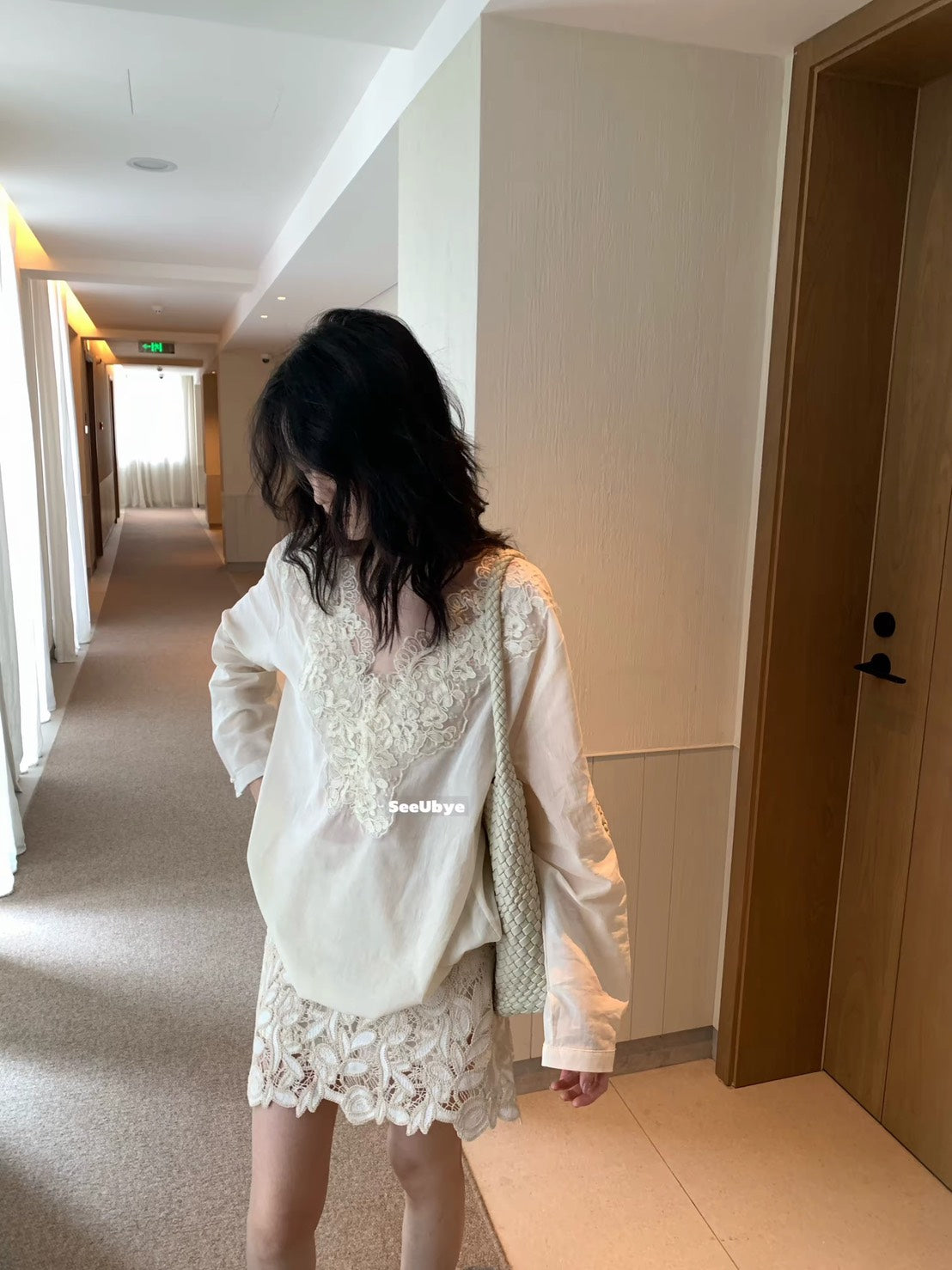 ASAYA7485 – Ivory Lace Romance Blouse 🤍🌿