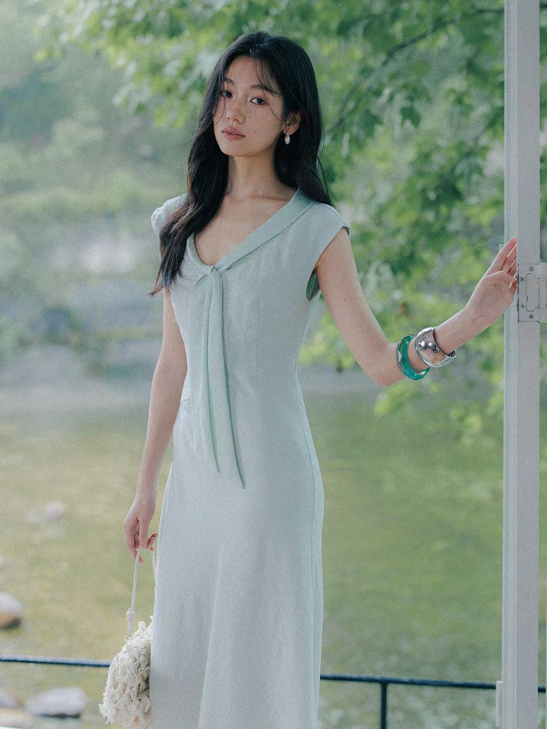 ASAYA7494 – Mint Élan Sailor Dress 🍃🕊️