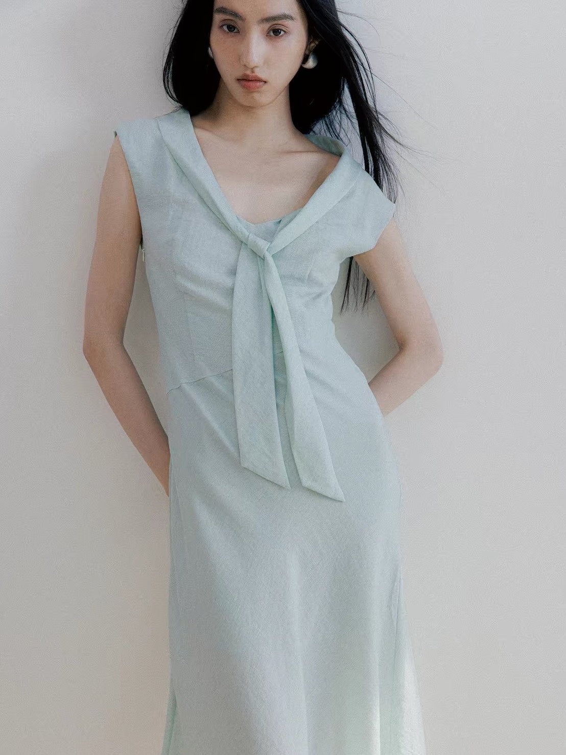 ASAYA7494 – Mint Élan Sailor Dress 🍃🕊️