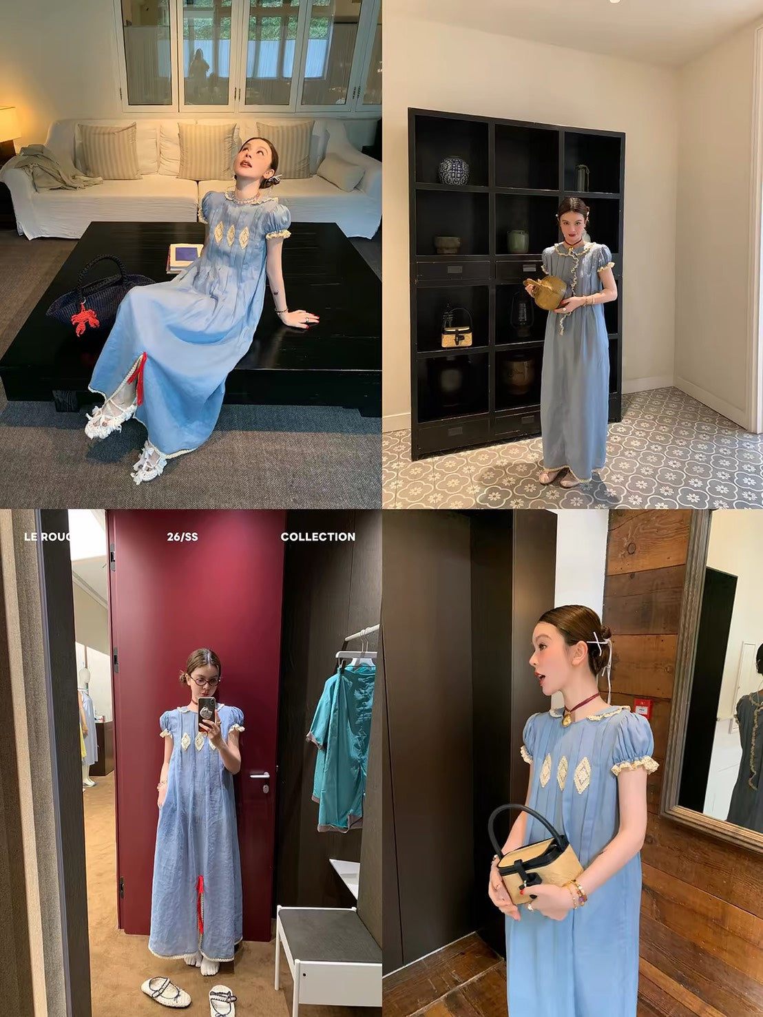 ASAYA7503 – Blue Reverie Linen Dress 🩵🕊️