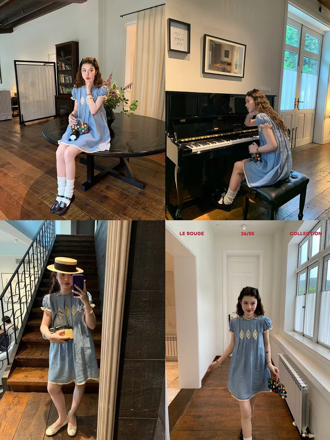 ASAYA7503 – Blue Reverie Linen Dress 🩵🕊️